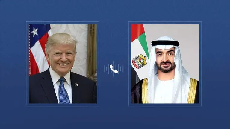 El presidente de Emiratos &Aacute;rabes Unidos y el jeque Mohamed bin Zayed Al Nahyan. (WAM)