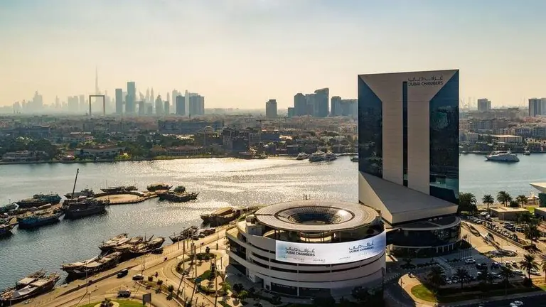 Vista a&eacute;rea de Dubai Chamber. (WAM)