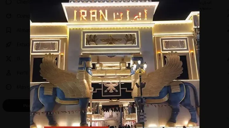 El pabell&oacute;n de Ir&aacute;n en Global Village de Dubai. (X)