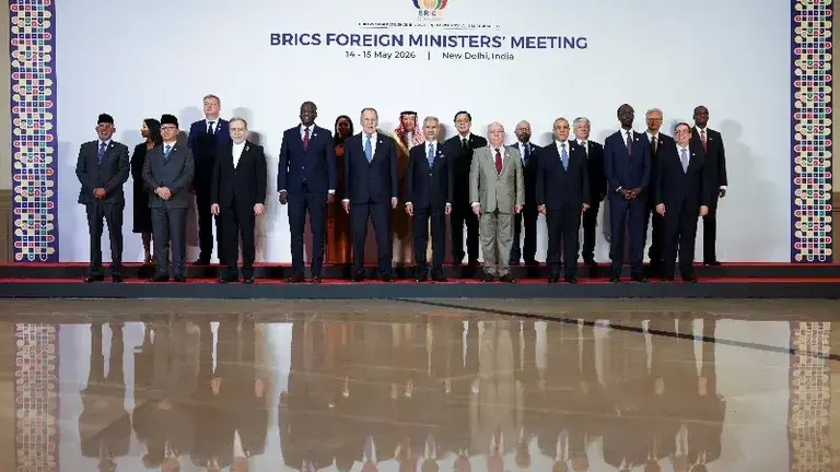 Foto de familia en Nueva Dheli de los integrantes de los BRICS. (Fuente externa)