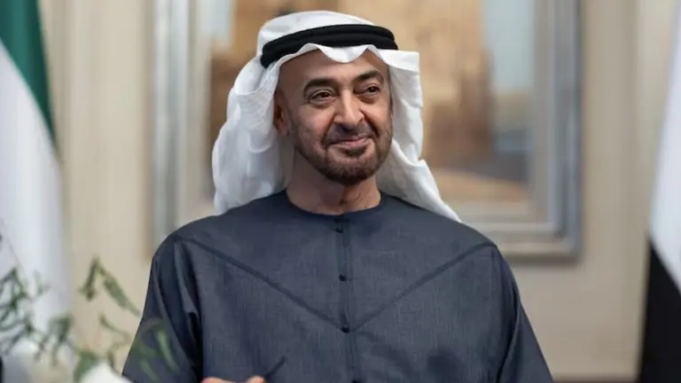 El presidente emirat&iacute; en una imagen de Tribunal Presidencial.