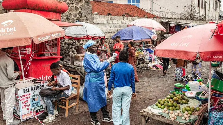 Una imagen de un mercado en el Congo. (X)
