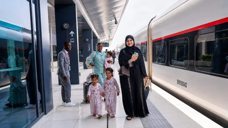 El tren emirat&iacute;. (Etihad Rail)