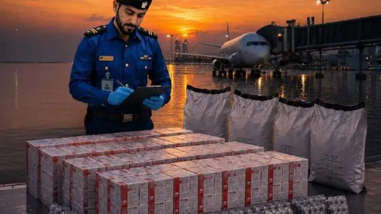 Aduana de Dub&aacute;i difundi&oacute; esta imagen de la confiscaci&oacute;n de pastillas.