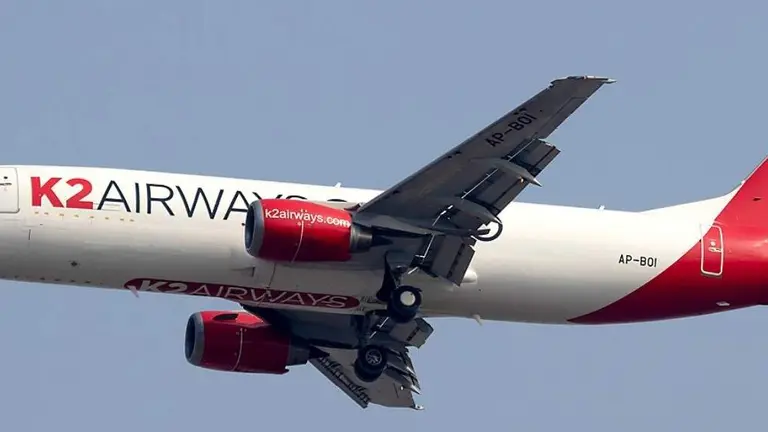 Un avi&oacute;n de K2 Airways. (X)