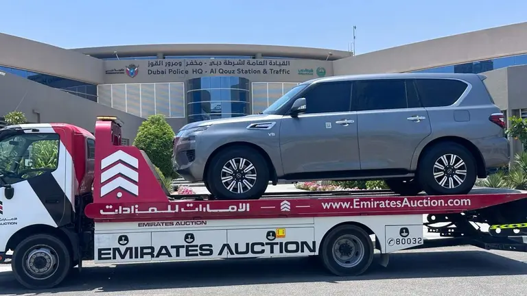 El coche confiscado por exceso de velocidad. (Dubai Police)