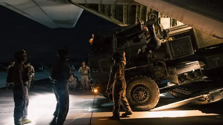 Los marines de EEUU durante un ejercicio de entrenamiento en Oriente Medio. (Centcom)