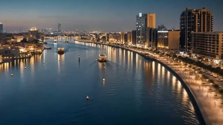 Dubai Creek Lights. (X)