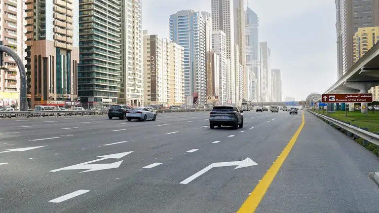 Perspectiva de la Sheikh Zayed Road. (RTA)