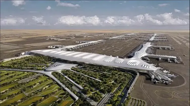 Una maqueta del Aeropuerto Al Maktoum en Dubai. (Fuente externa)