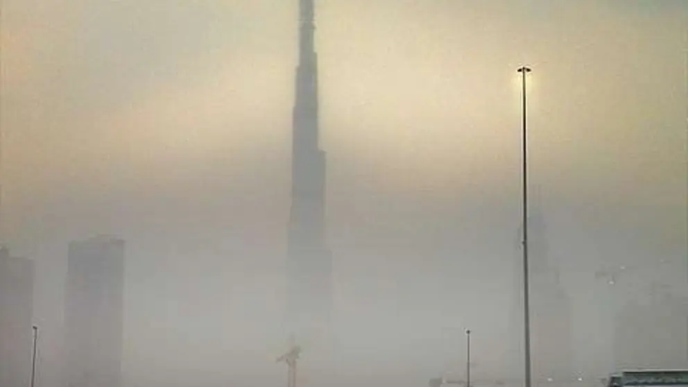 Una tormenta de arena sobre Dubai. (Fuente externa)