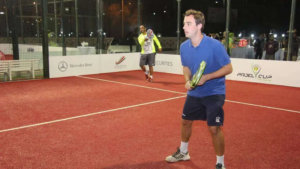 Pistas de pádel en el Country Club de Abu Dhabi. (EL CORREO)