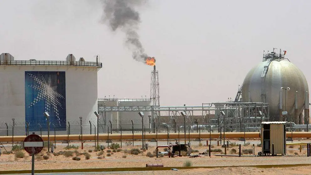El campo de petr&oacute;leo de Khurais, cerca de Riad, Arabia Saudita.