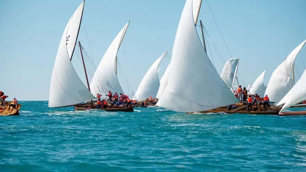 Una imagen de la regata en Al Dhafra. (WAM)