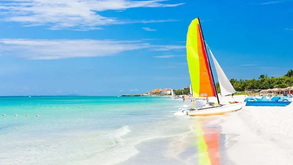 Una imagen de Twitter de Playa Varadero en Cuba.