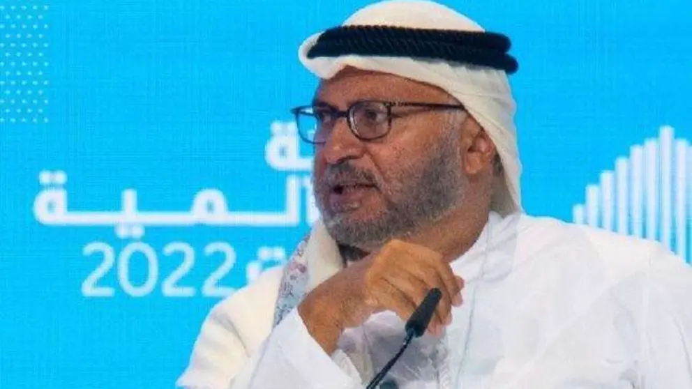 Anwar Gargash durante su participaci&oacute;n en la Cumbre Mundial de Gobierno 2022 en Expo Dubai. (X)