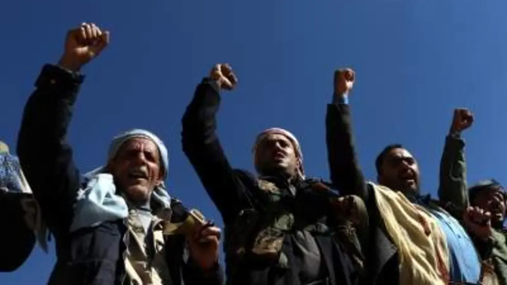 Rebeldes hut&iacute;es de Yemen. (Twitter)