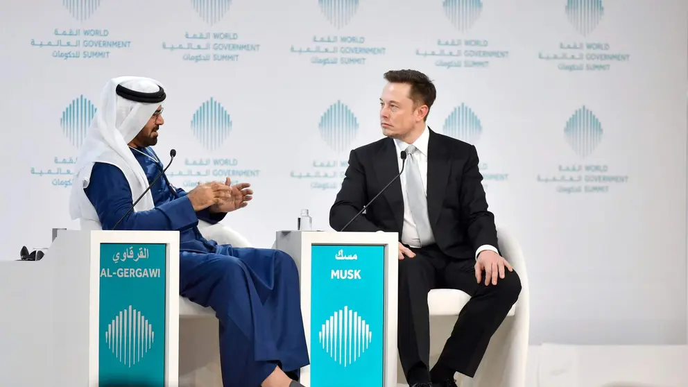 Elon Musk en la cumbre Mundial de Gobiernos. (Dubai Media Office)