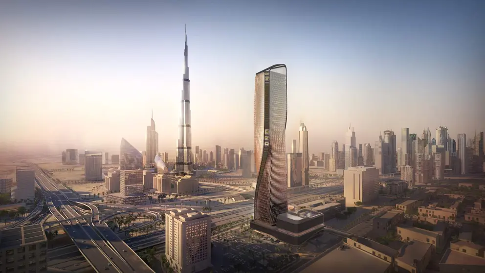 En primer t&eacute;rmino la torre Wasl en Dubai. (Twitter)