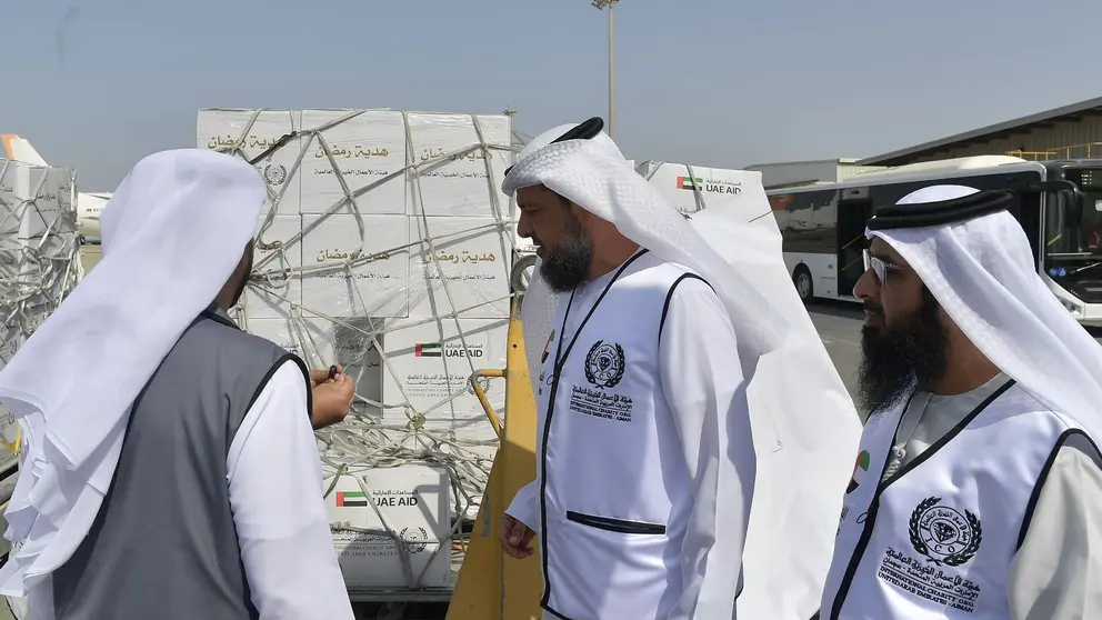 Ayuda emiratí enviada a Gaza. (WAM)