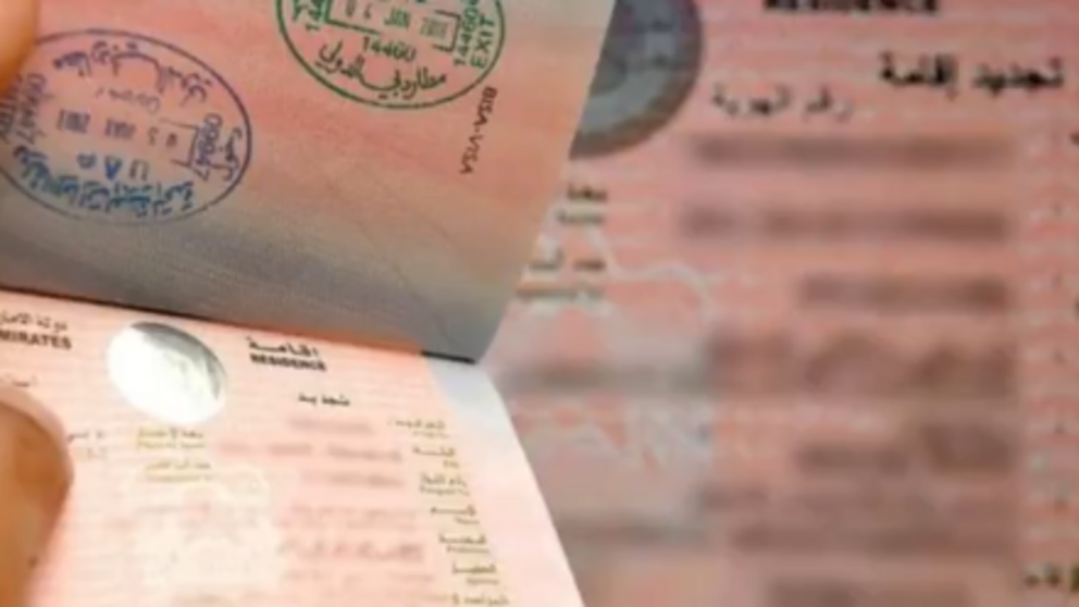 Un visado de EAU en un pasaporte. (X)