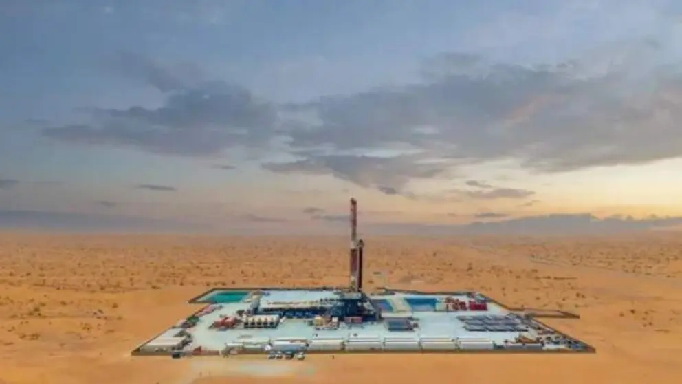 Vista aérea del campo de Hedebah en Sharjah. (Fuente externa)