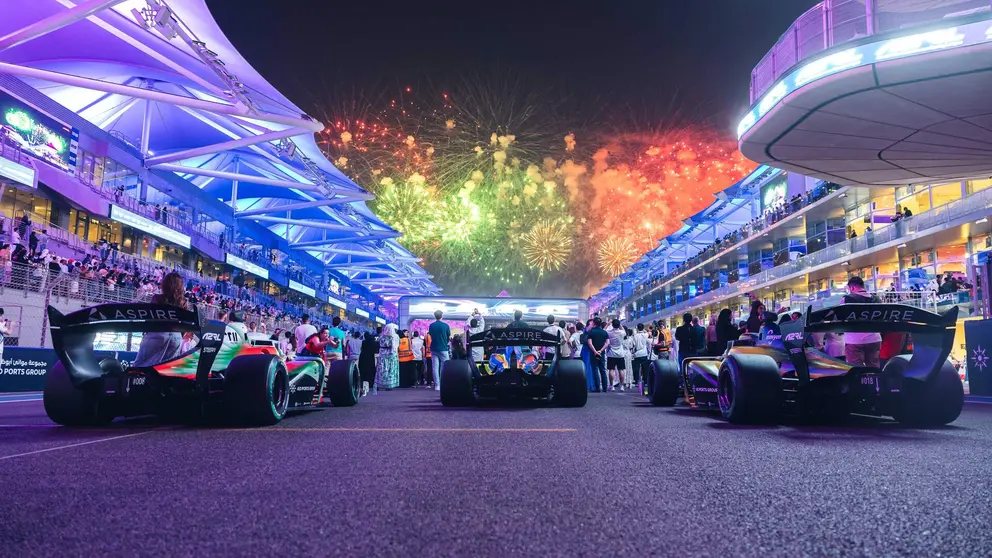 Los coches autónomos en Yas Marina. (X)