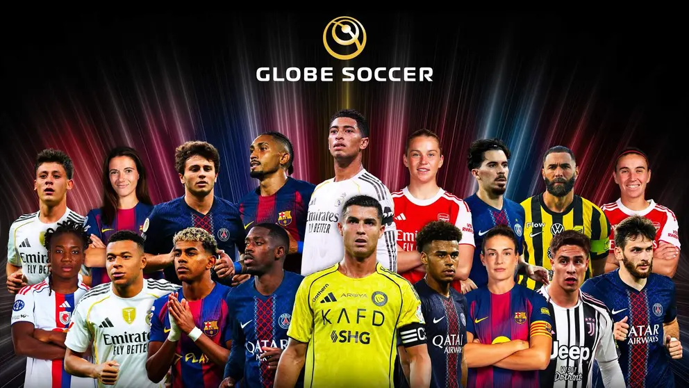 Finalistas de los premios  Globe Soccer de Dubai. (WAM)