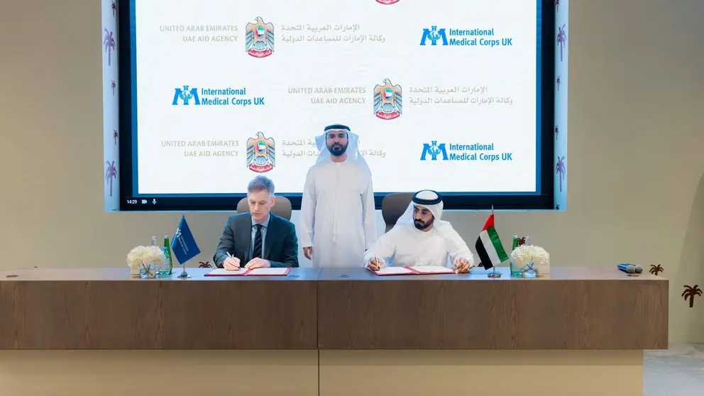 Un momento de la firma del acuerdo. (WAM)