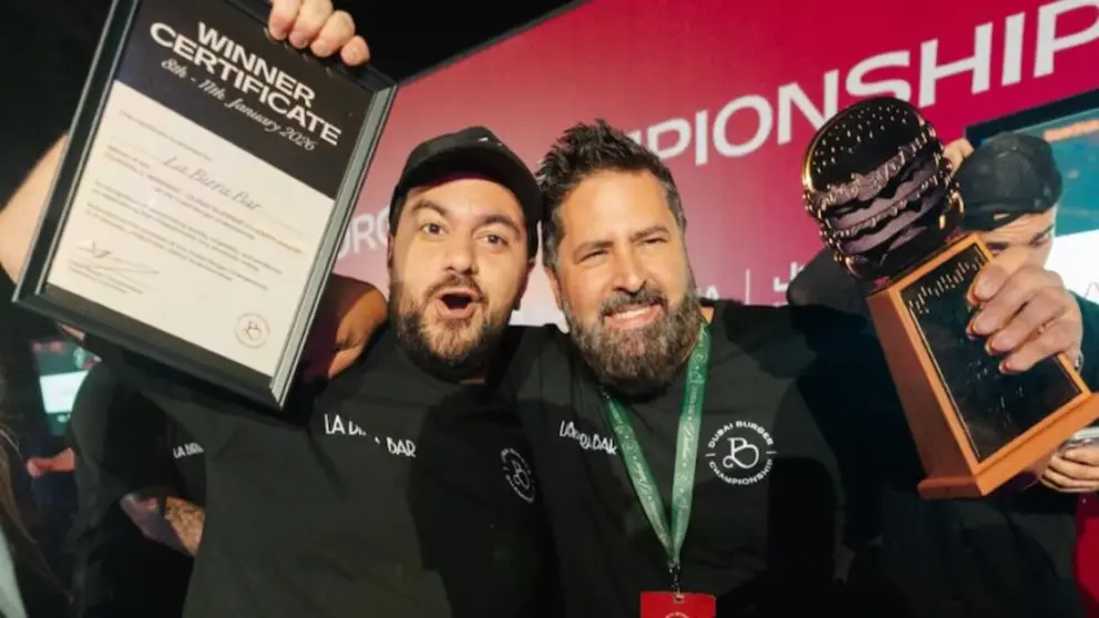 Los impulsores de la burguer argentina en Dubai. (Instagram)