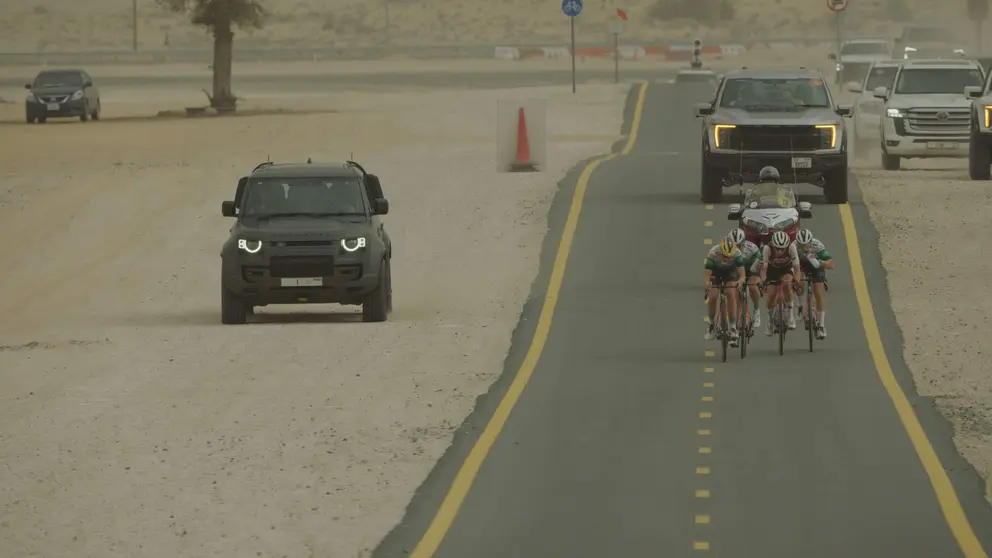 Una imagen de la carrera ciclista en Dubai. (WAM)