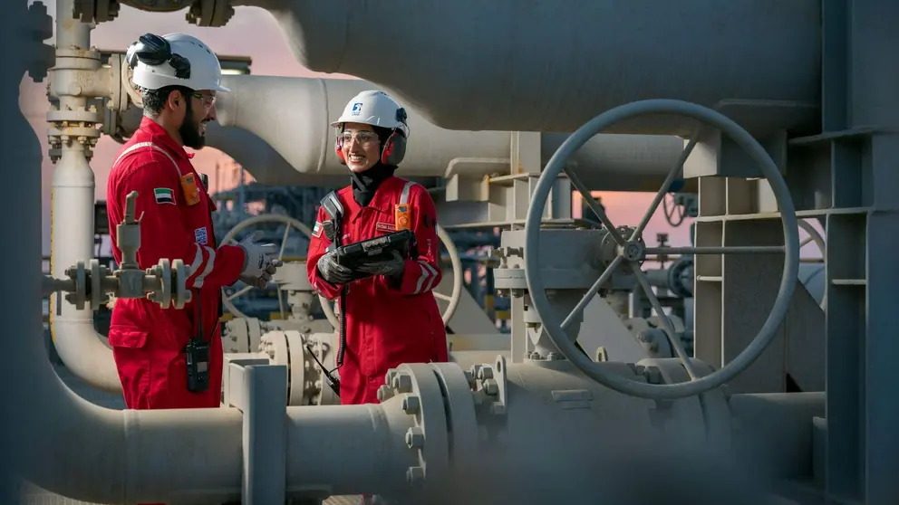 Planta de Adnoc en Abu Dhabi. (WAM)