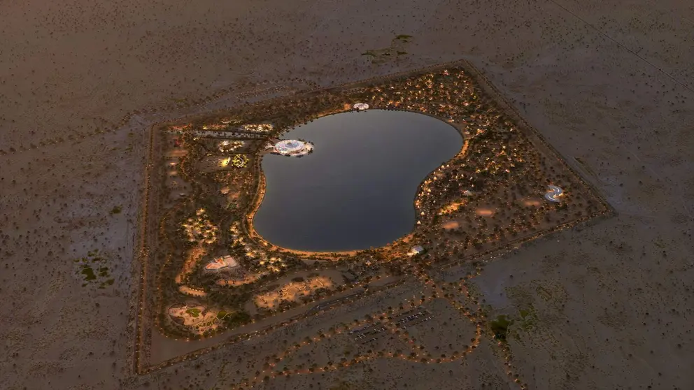 Vista a&eacute;rea del Oasis Al Layan en Dubai. (WAM)