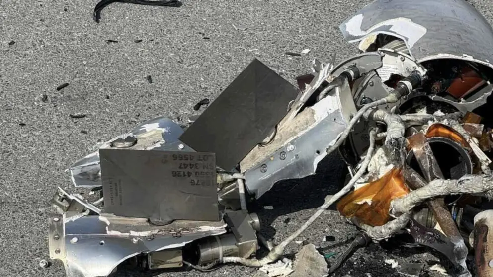 Restos de misiles en EAU. (WAM)