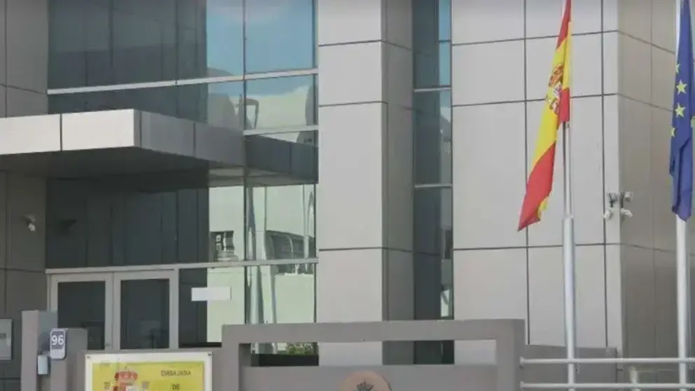 Embajada de Espa&ntilde;a en Abu Dhabi. (EL CORREO)