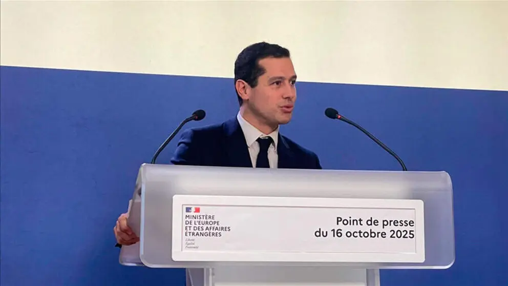 El portavoz del Ministerio franc&eacute;s de Exteriores, Pascal Confavreux. (Fuente externa)