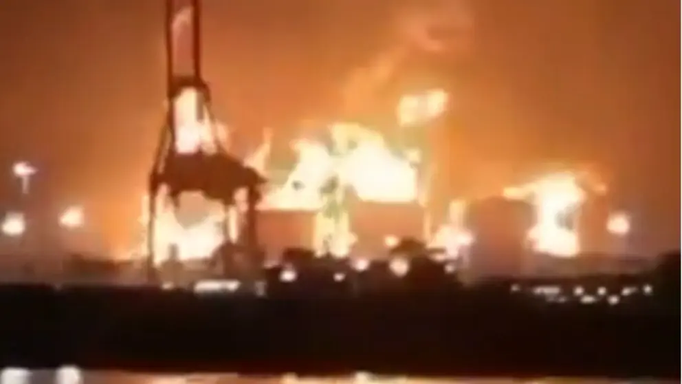 Ataque contra el complejo gas&iacute;stico de Ras Laffan. (X)