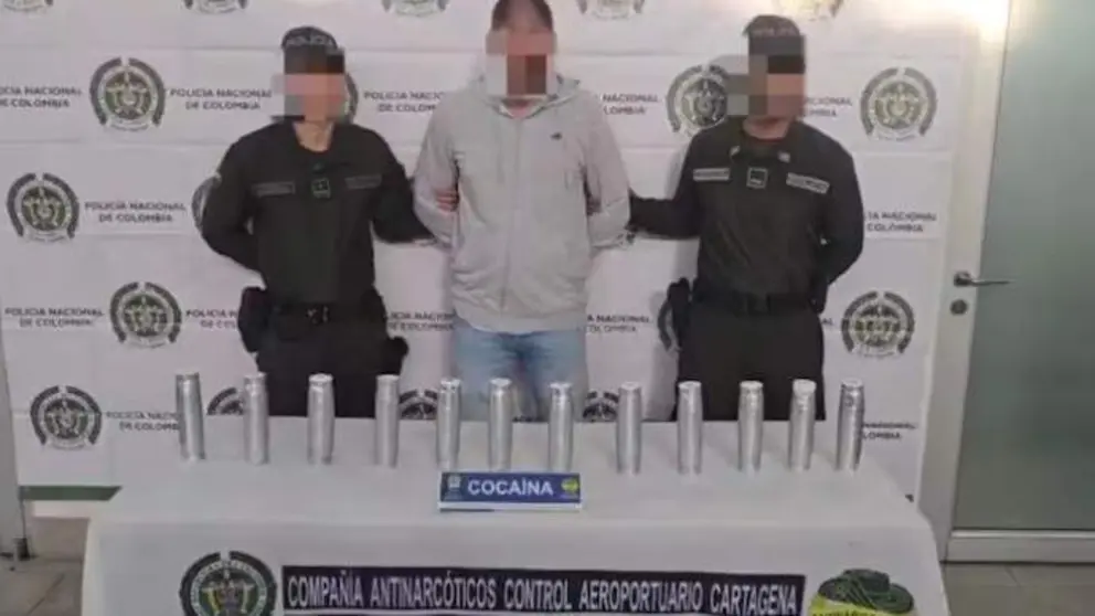 Captura de pantalla del v&iacute;deo difundido por la Polic&iacute;a Metropolitana de Cartagena en Instagram.