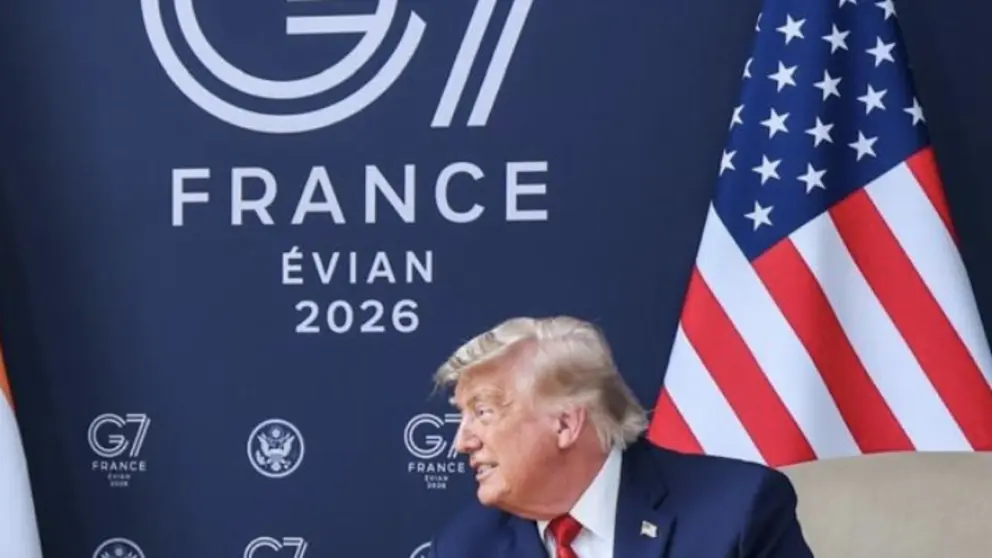Trump en la cumbre del G7. (X)