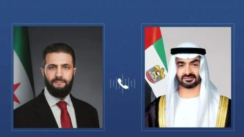 Los presidentes de EAU y Siria. (WAM)