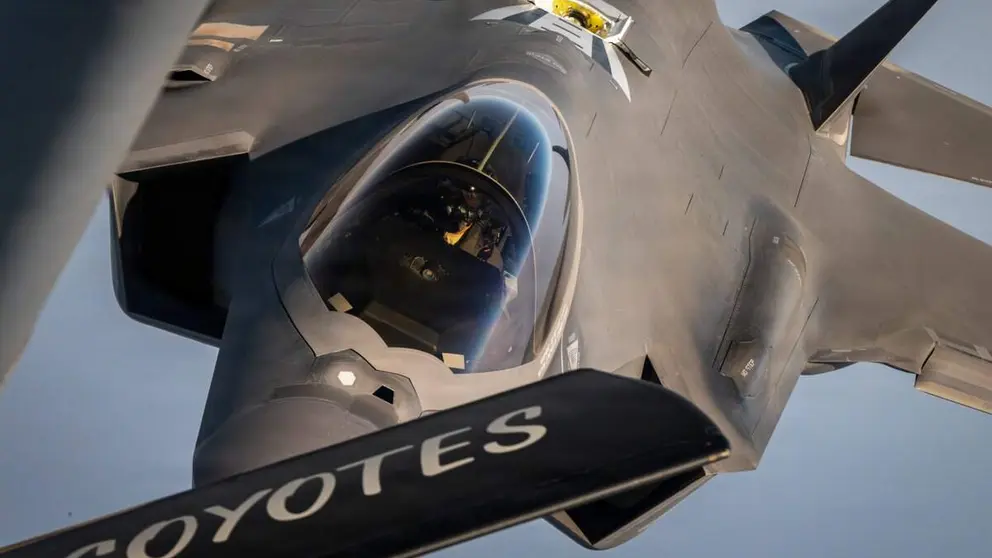 Un avi&oacute;n de combate furtivo F-35A de la Fuerza A&eacute;rea de EEUU. (Centcom)