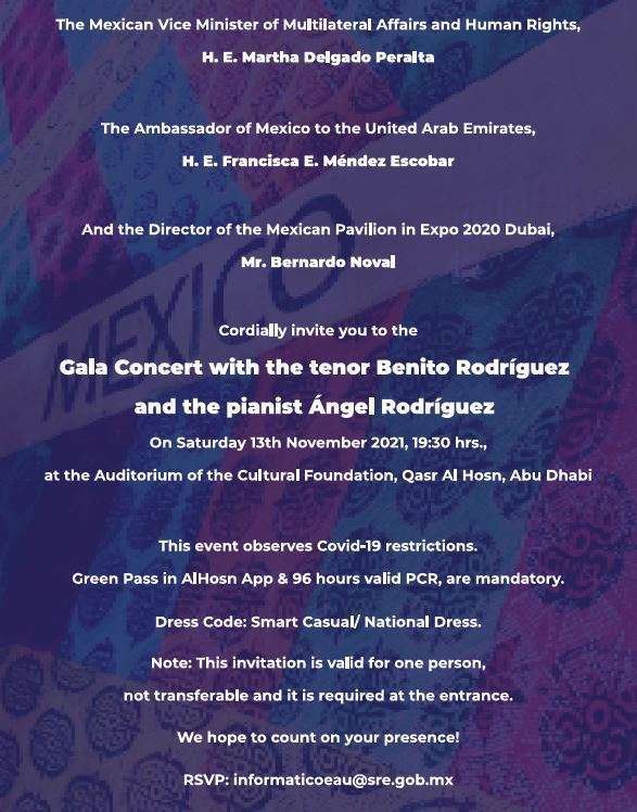 Invitación concierto