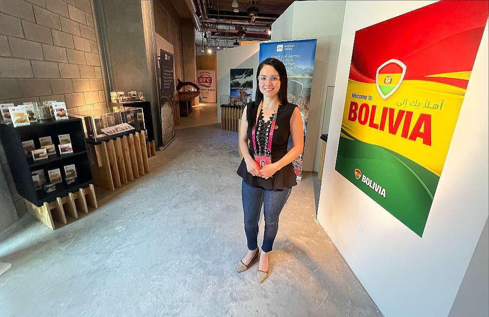 Raquel Orozco, comisaria del Pabellón de Bolivia en Expo Dubai. (EL CORREO)