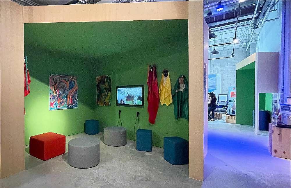 El Pabellón de Bolivia ofrece atractivos espacios. (EL CORREO)