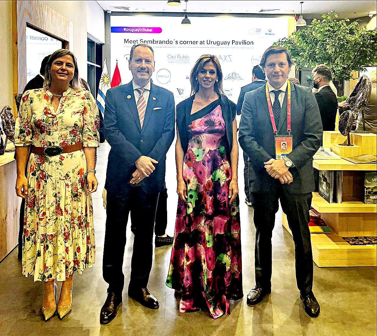 Primera dama de Uruguay en Pabellón Uruguay Expo Dubai PR