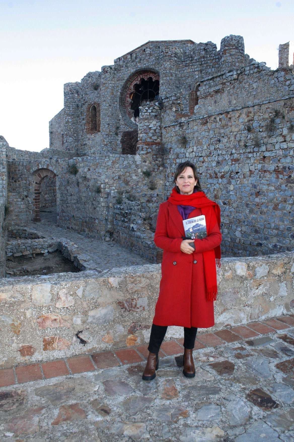 Lourdes López-Pacios Navío, en el Castillo de Calatrava La Nueva. (Ayto. Aldea del Rey)