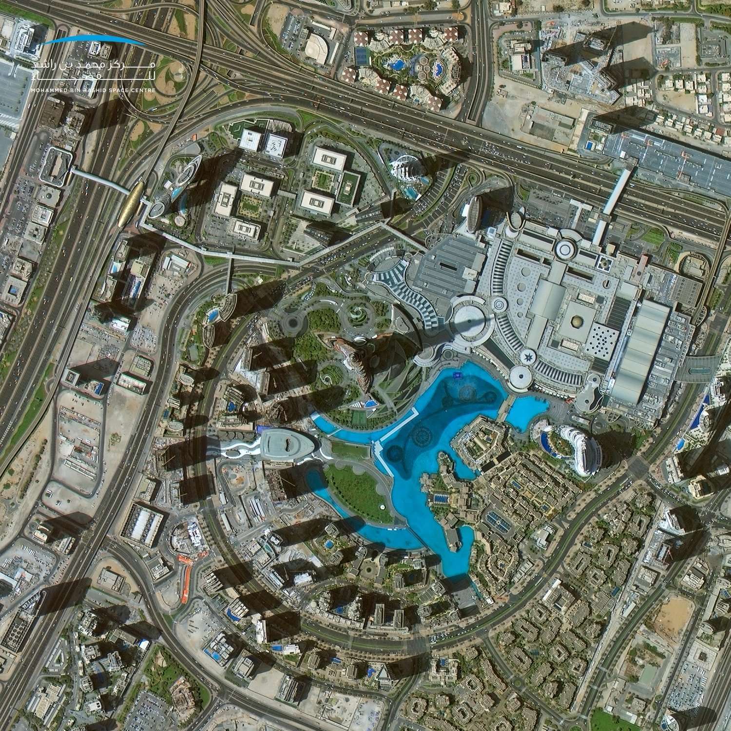 El centro de Dubai desde el espacio. (Dubai Media Office)