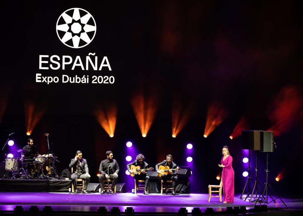 María y su terremoto flamenco en Expo 2020 Dubai. (Expo Spain 2020)