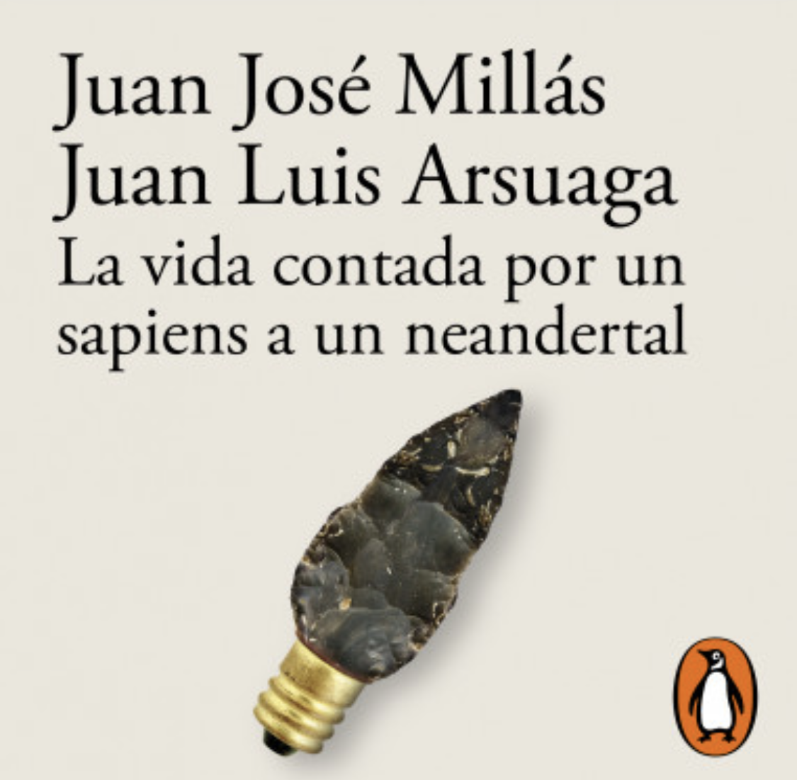 Cubierta del libro La vida contada por un sapiens a un neardental.