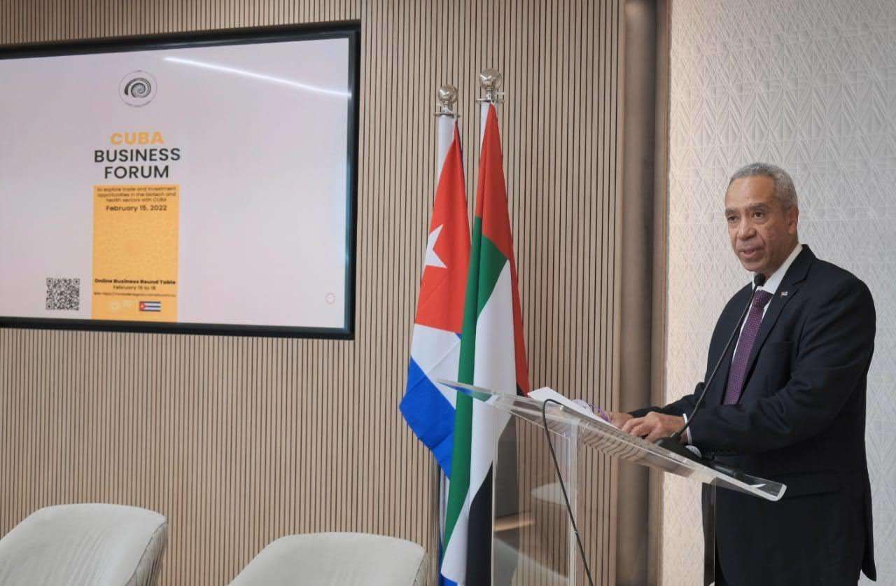 Ministro Malmierca en Expo Dubai. (Richard Ramos)